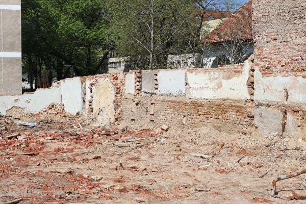 Brick Wall Demolition in Wenatchee
