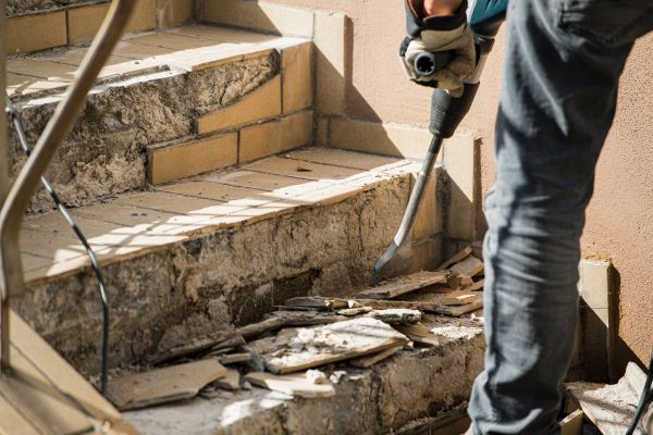 Concrete Stair Demolition in Wenatchee
